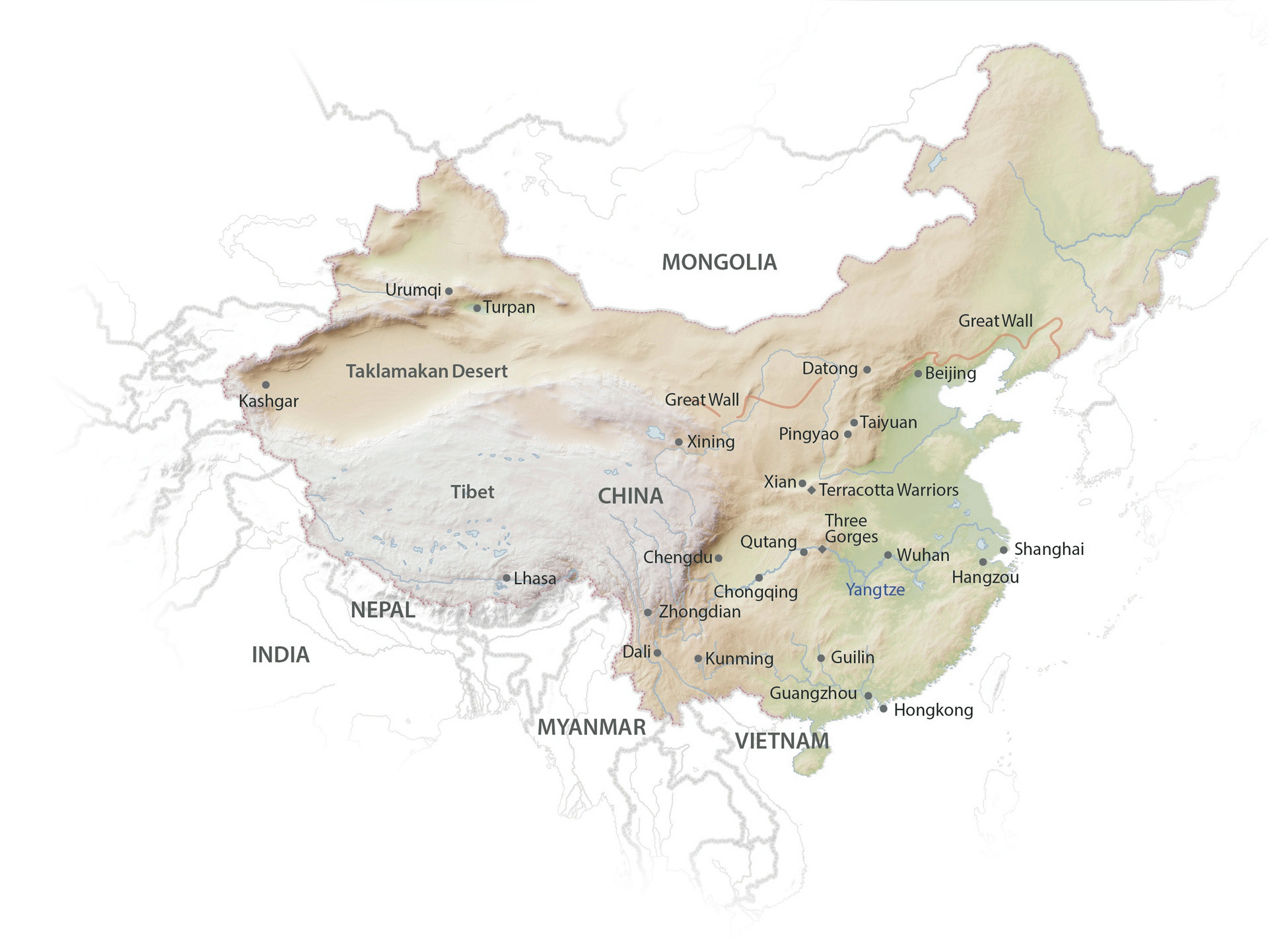 China Landkarte